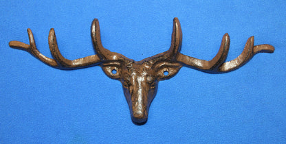 1-Large Wall Hook,DEER ANTLER RACK, 6 Useful Hooks,Western Decor,Hunting Accents, W-73