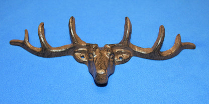 1-Large Wall Hook,DEER ANTLER RACK, 6 Useful Hooks,Western Decor,Hunting Accents, W-73