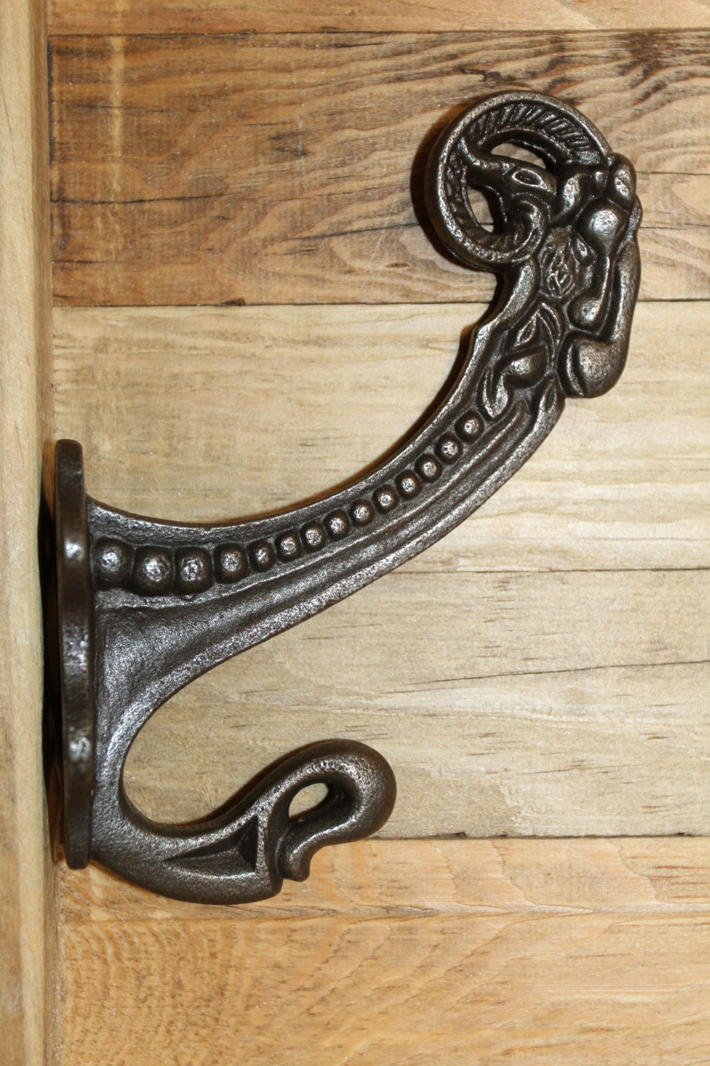 2-Large Double Wall Hooks,Elegant Victorian Design,Hanging Storage Solution,Free Ship,N-50A