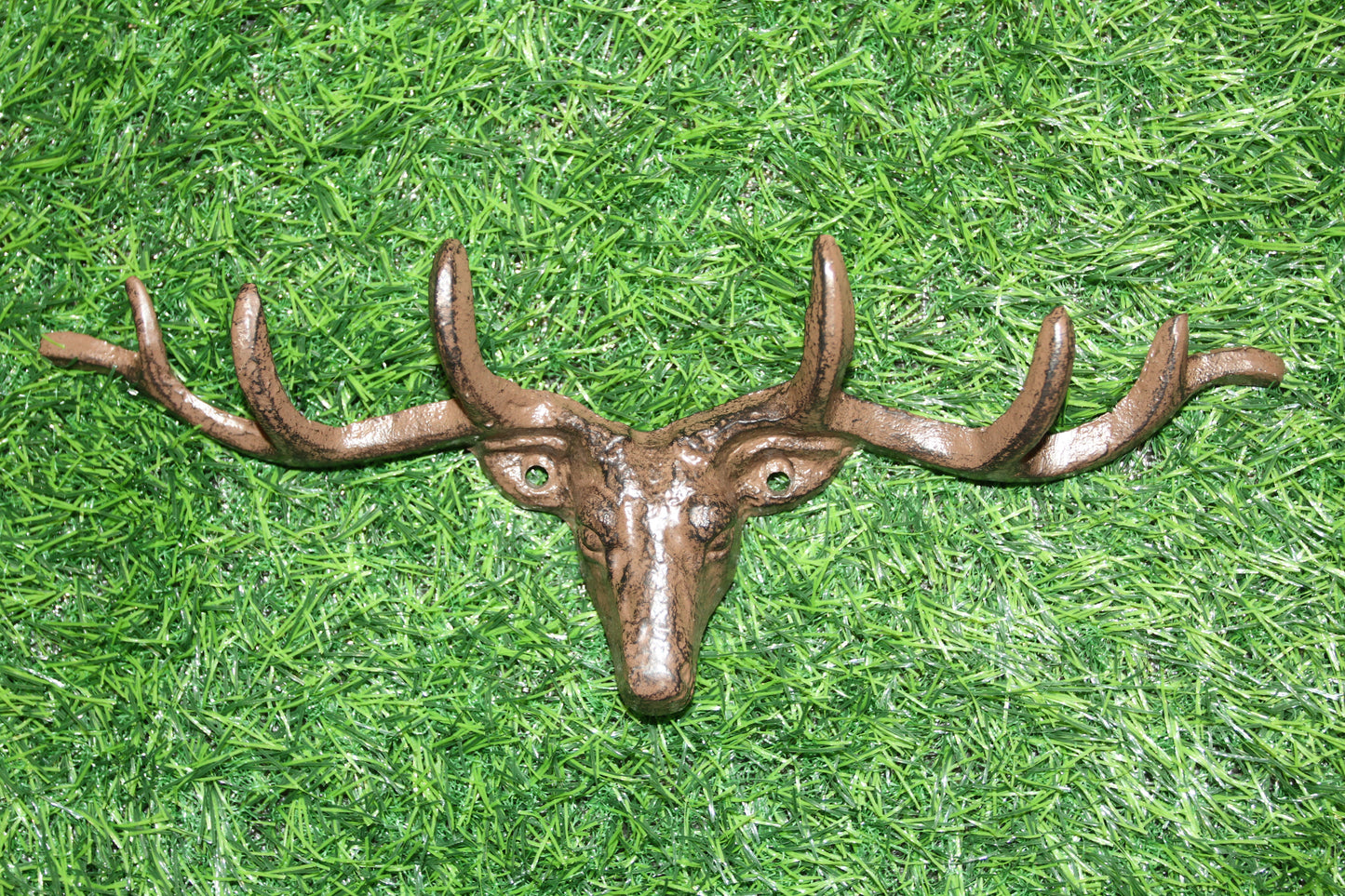 1-Large Wall Hook,DEER ANTLER RACK, 6 Useful Hooks,Western Decor,Hunting Accents, W-73