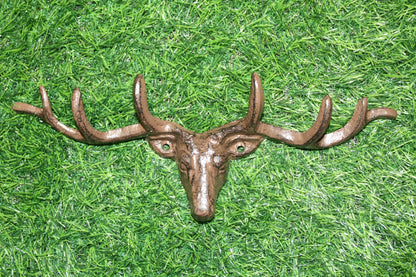 1-Large Wall Hook,DEER ANTLER RACK, 6 Useful Hooks,Western Decor,Hunting Accents, W-73
