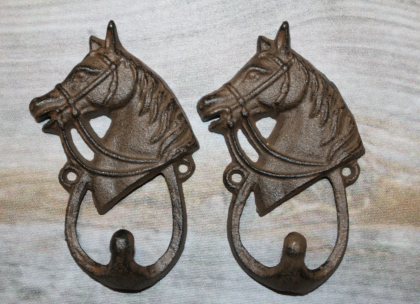 2-Wall Hooks,HORSE HEAD,Gifts,Country Ranch Style,Equestrian Decor,Gifts,W-8