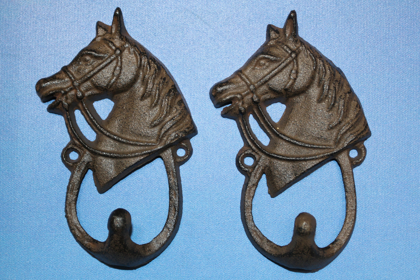 2-Wall Hooks,HORSE HEAD,Gifts,Country Ranch Style,Equestrian Decor,Gifts,W-8
