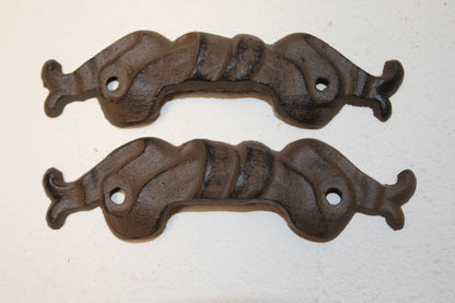 HW-09, 2-RIBBON CUP BIN PULLS, Bath Decor,Dresser Refurbish Hardware, Kitchen Hardware,3-D Bow