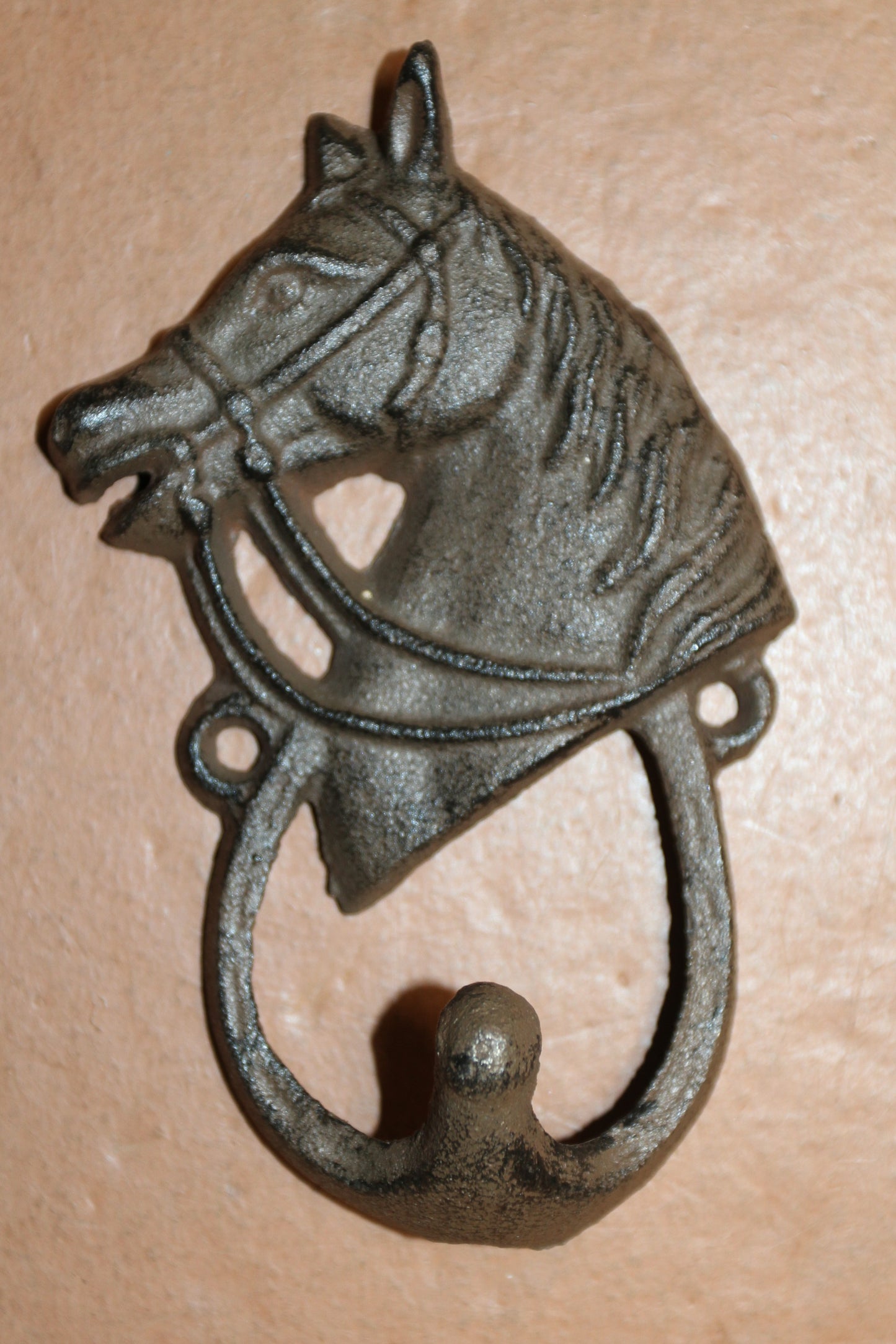 2-Wall Hooks,HORSE HEAD,Gifts,Country Ranch Style,Equestrian Decor,Gifts,W-8