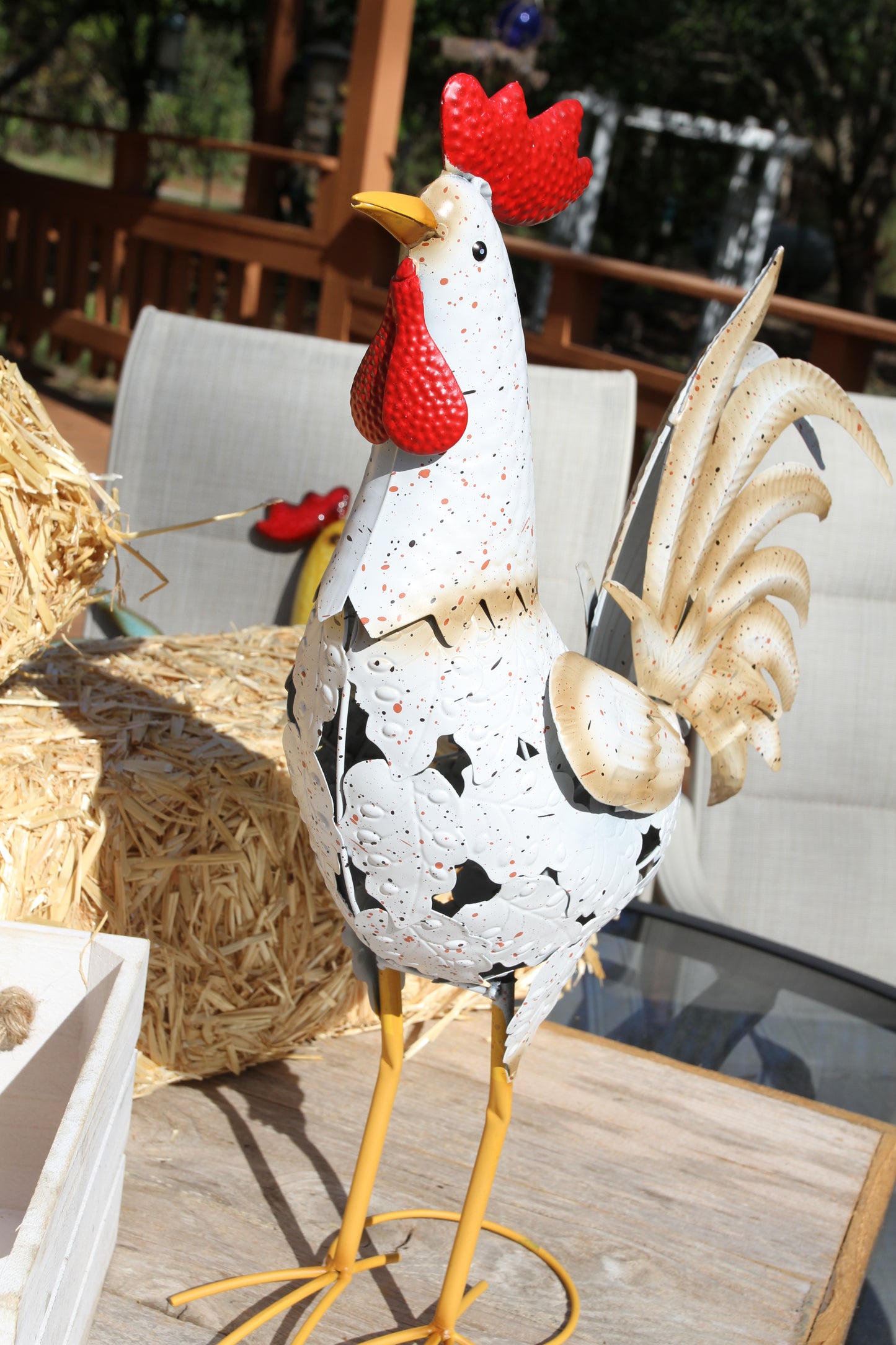 Non Tipsy Roosters, High End Glossy Finish, Farm House Decor, Christmas Gift