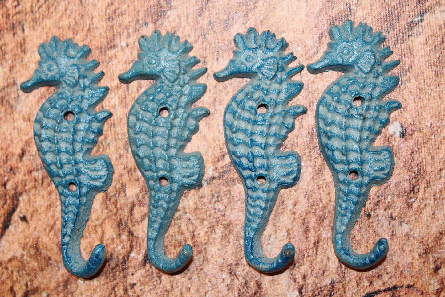WALL HOOKS, Coastal Living Seahorse Wall Hook, Cast Iron 5 3/4 inches, Free Ship N-02