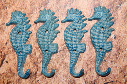 WALL HOOKS, Coastal Living Seahorse Wall Hook, Cast Iron 5 3/4 inches, Free Ship N-02