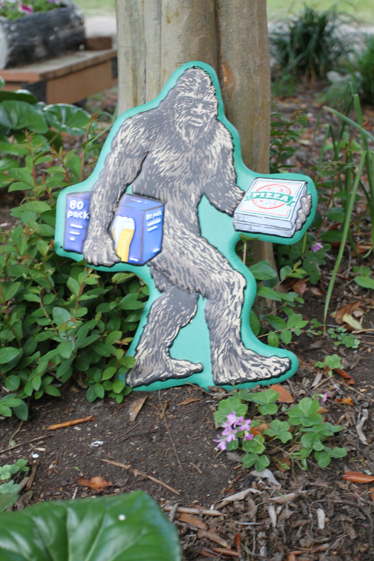 1-BIGFOOT Sign,Fence Decor,Wall Hanging,Cabin Accents,Pizza And Beer, All Occasion Gifts, BF-T