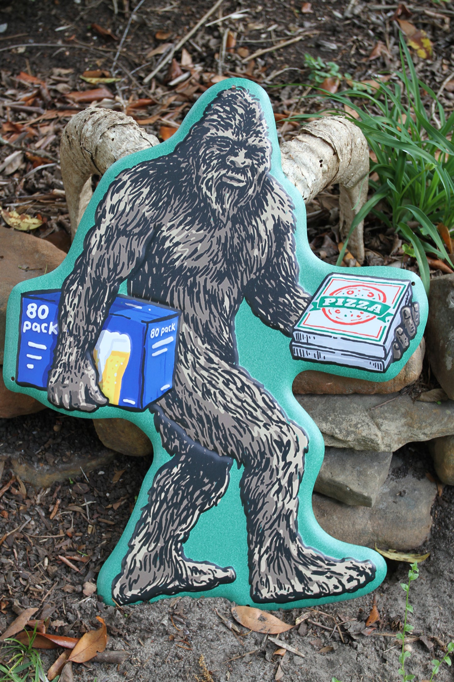 1-BIGFOOT Sign,Fence Decor,Wall Hanging,Cabin Accents,Pizza And Beer, All Occasion Gifts, BF-T