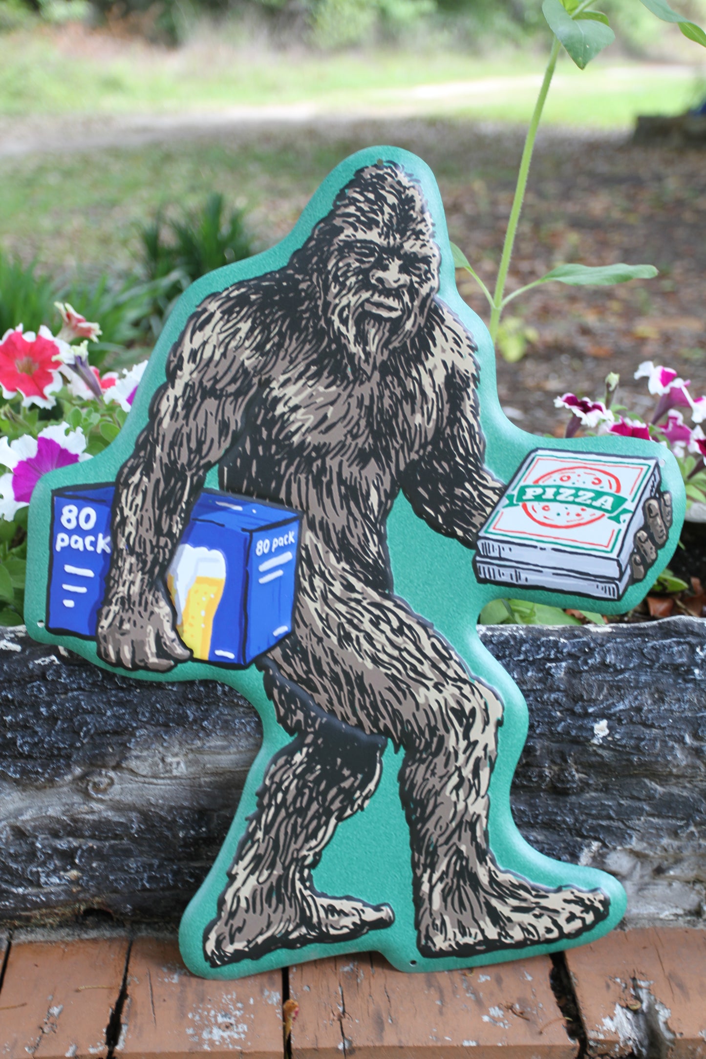 1-BIGFOOT Sign,Fence Decor,Wall Hanging,Cabin Accents,Pizza And Beer, All Occasion Gifts, BF-T