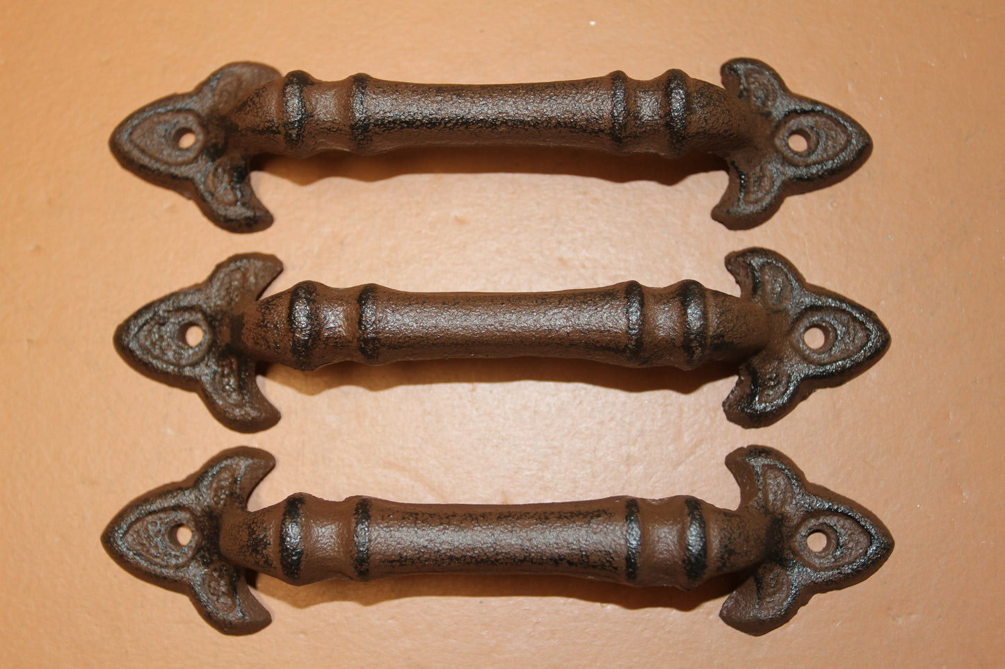 HW-10, 2-HANDLES,Fleur De LIs Design,French Country Decor,Kitchen Hardware,Dresser Pulls