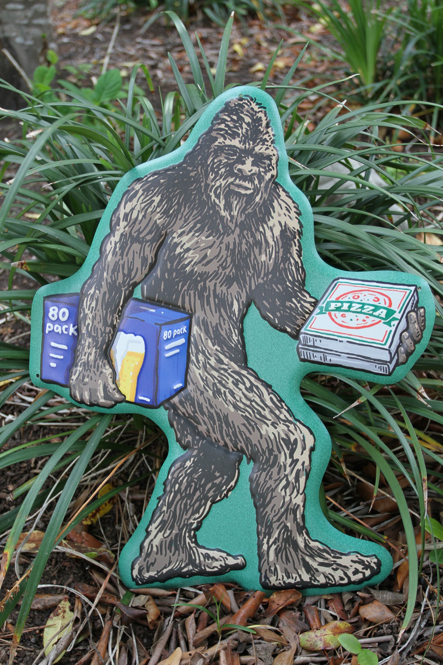 1-BIGFOOT Sign,Fence Decor,Wall Hanging,Cabin Accents,Pizza And Beer, All Occasion Gifts, BF-T
