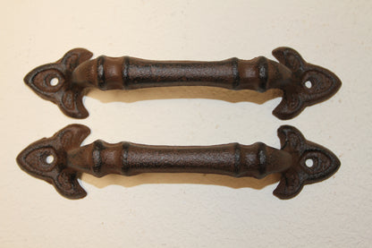 2-Dresser Drawer Pulls,FLEUR DE LIS Decor,Hardeware,All Occasion Gifts,Bath Decor,Kitchen Remodel, HW-10