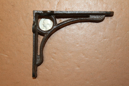 1-Small Dual Use SHELF BRACKET,Country Decor,Window Shelf,Open Shelvinf,Gifts,Curvy Design,Free Ship,B-90B