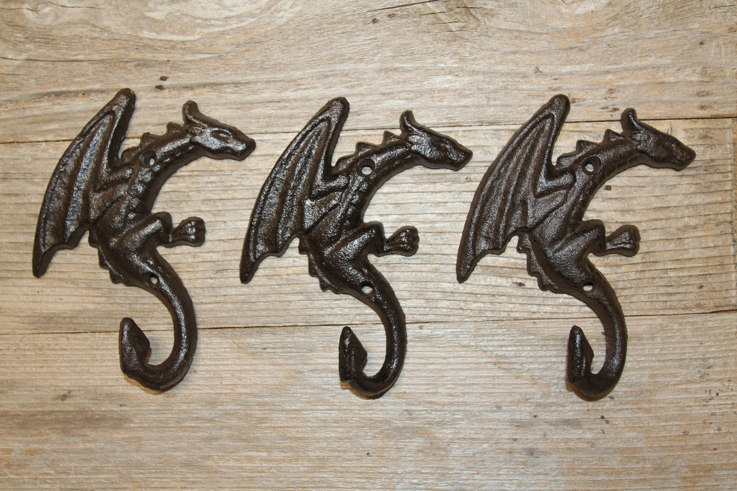 MYTHICAL DRAGONS Wall Hooks, Kids Room Decor, Christmas Gifts, Decorative Wall Hooks, Bath Decor, W-43A