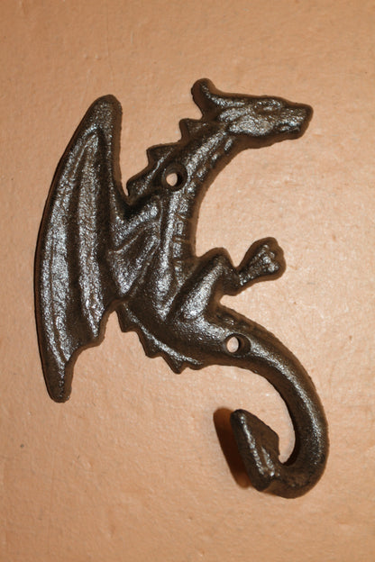 MYTHICAL DRAGONS Wall Hooks, Kids Room Decor, Christmas Gifts, Decorative Wall Hooks, Bath Decor, W-43A