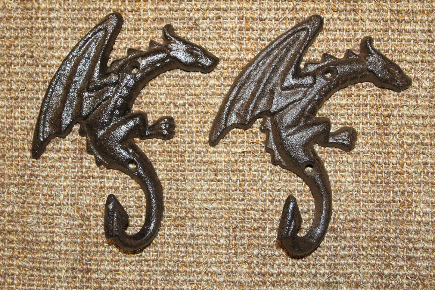 MYTHICAL DRAGONS Wall Hooks, Kids Room Decor, Christmas Gifts, Decorative Wall Hooks, Bath Decor, W-43A