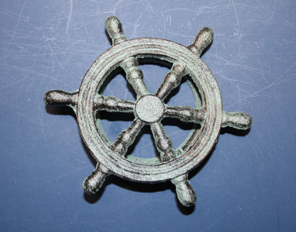 1-SHIPS WHEEL DOOR KNOCKER,Boating Decor,Nautical Accents,Solid Metal,Gifts,BL-50