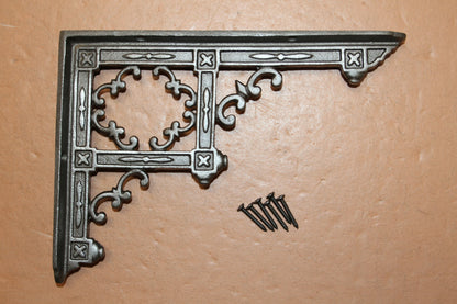 1-Burnished Inca Style, Utilitarian Shelf Bracket,Stylish Storage And Organization Solution,Corbels, Free Ship,B-04A