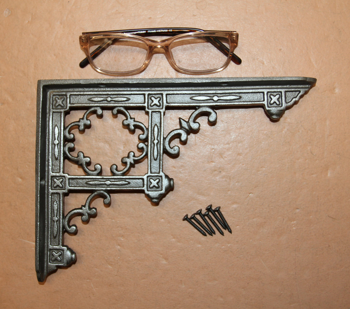 1-Burnished Inca Style, Utilitarian Shelf Bracket,Stylish Storage And Organization Solution,Corbels, Free Ship,B-04A