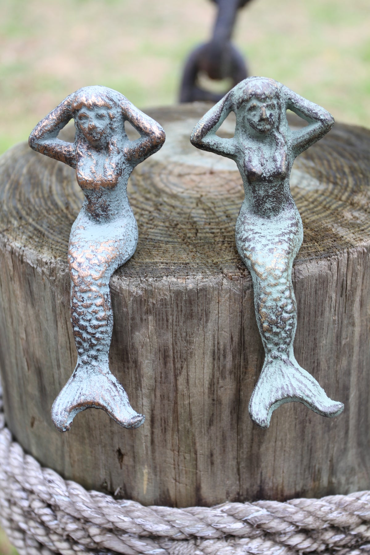 2-Whinsical Shelf Sitting MERMAIDS,Coastal Accents,Beach Decor,Mythical,Folflore,Gifts, N-68