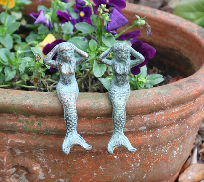 2-Whinsical Shelf Sitting MERMAIDS,Coastal Accents,Beach Decor,Mythical,Folflore,Gifts, N-68