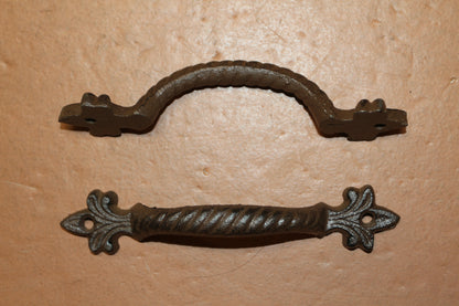 2-FLEUR DE LIS Style Handles,Modern Flair,Drawer Pulls,New Orleans Accents,Gifts,Free Ship, HW-27