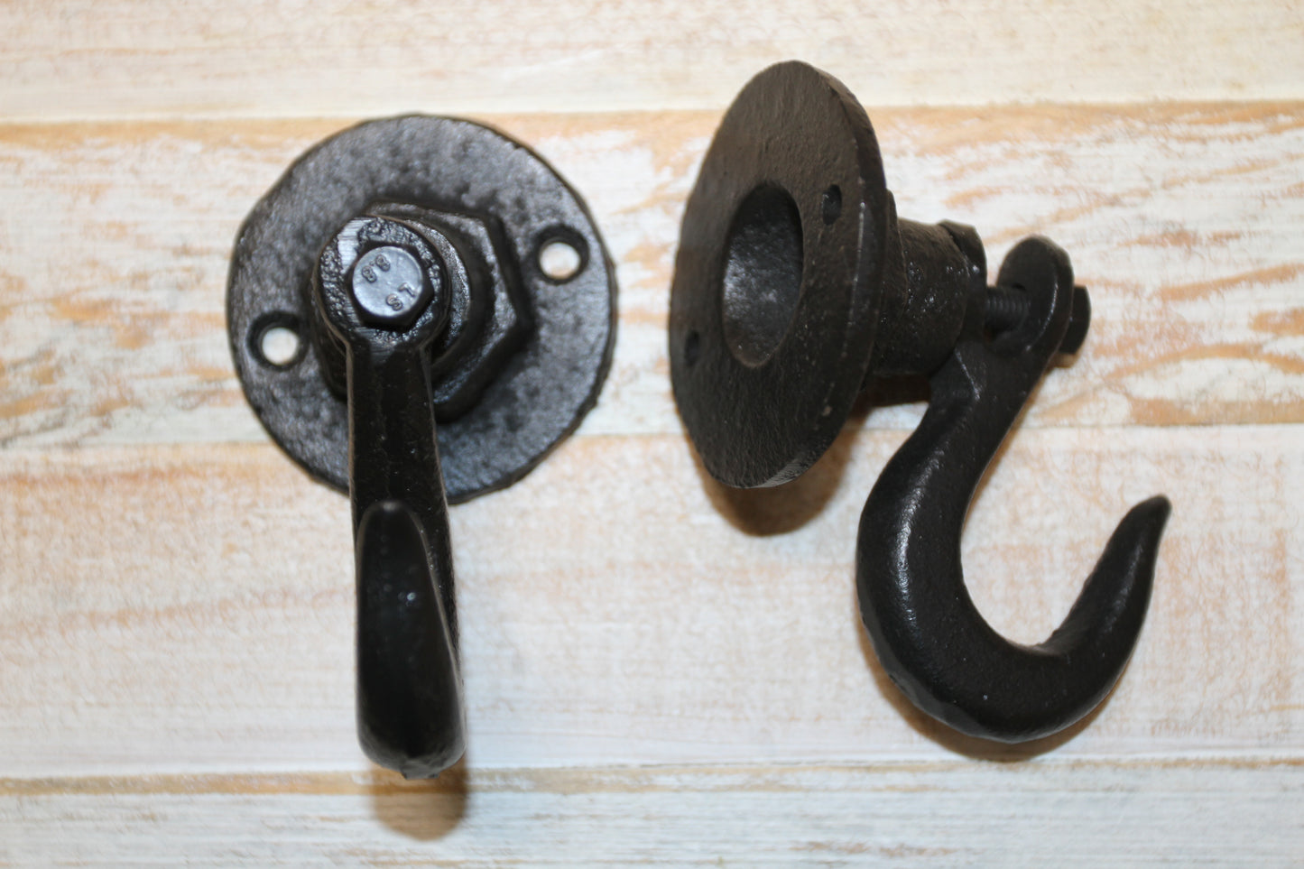 2-INDUSTRIAL WALL HOOKS,Crane Style Hooks,Heavy Duty,Generous Hook,Gifts,H-135