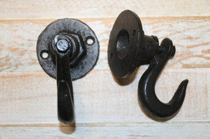 2-INDUSTRIAL WALL HOOKS,Crane Style Hooks,Heavy Duty,Generous Hook,Gifts,H-135