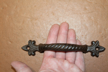 2-FLEUR DE LIS Style Handles,Modern Flair,Drawer Pulls,New Orleans Accents,Gifts,Free Ship, HW-27
