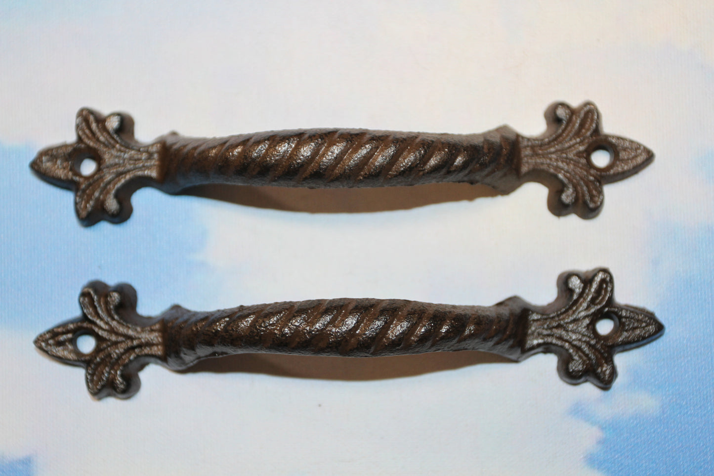 2-FLEUR DE LIS Style Handles,Modern Flair,Drawer Pulls,New Orleans Accents,Gifts,Free Ship, HW-27