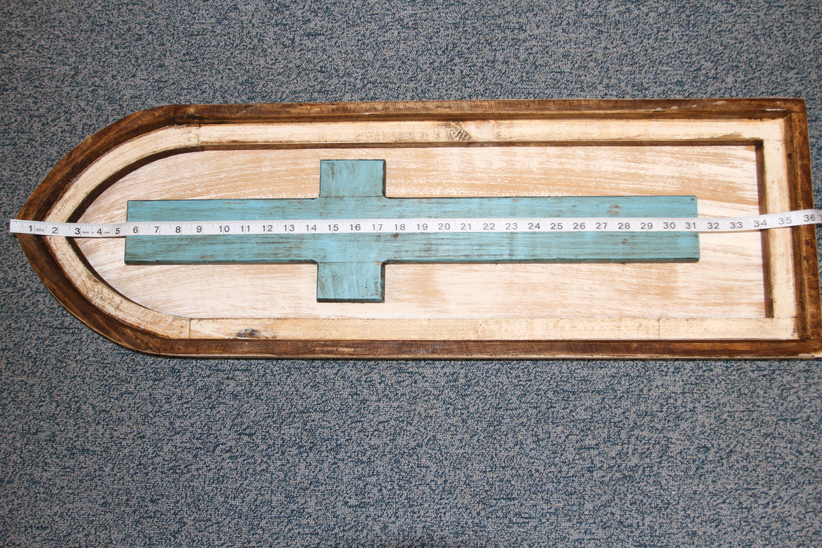 Large CROSS SHUTTER,Western Home Accent,Turquoise Cross,Wall Hanging,Religious And Spiritual Decor,Gifts