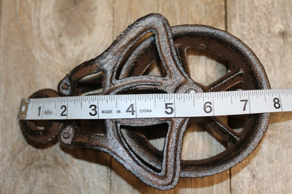 1-Metal Gear Pulley,Great for Dad's Workshop.The pulley is operational,Free Ship H-57B