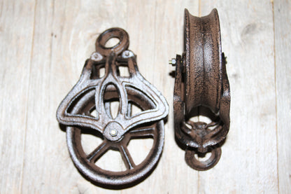 1-Metal Gear Pulley,Great for Dad's Workshop.The pulley is operational,Free Ship H-57B