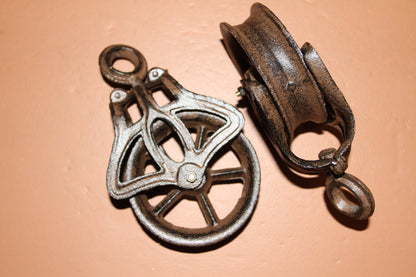 1-Metal Gear Pulley,Great for Dad's Workshop.The pulley is operational,Free Ship H-57B