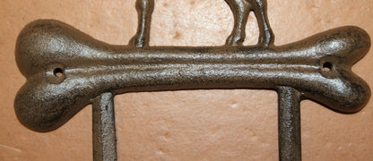 1-HOUND DOG Standing On A Bone,Double Hook,Home And Garden Organizations,Western Decor,W-32