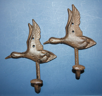 2- Heavy Duty Duck Wall Hook Entryway Coat Hat Hook,Hunters Decor,H-04
