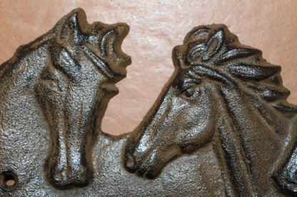 1-Equestrian Decor,Horse Head Triple Wall Hook,Western Style,Kitchen Bath Organizations,Gifts,W-42