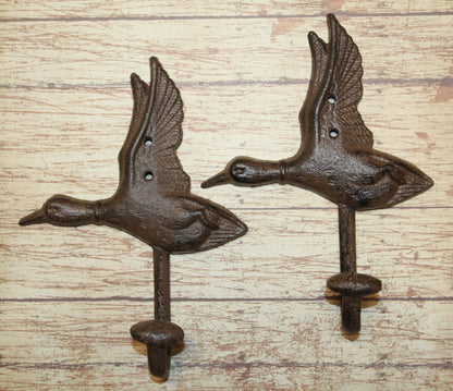 2- Heavy Duty Duck Wall Hook Entryway Coat Hat Hook,Hunters Decor,H-04