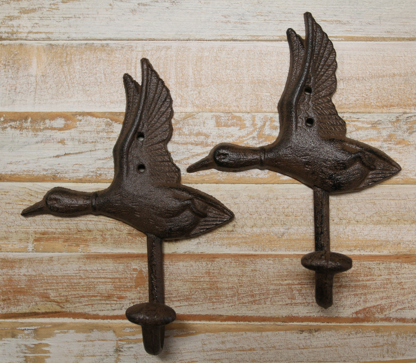 2- Heavy Duty Duck Wall Hook Entryway Coat Hat Hook,Hunters Decor,H-04