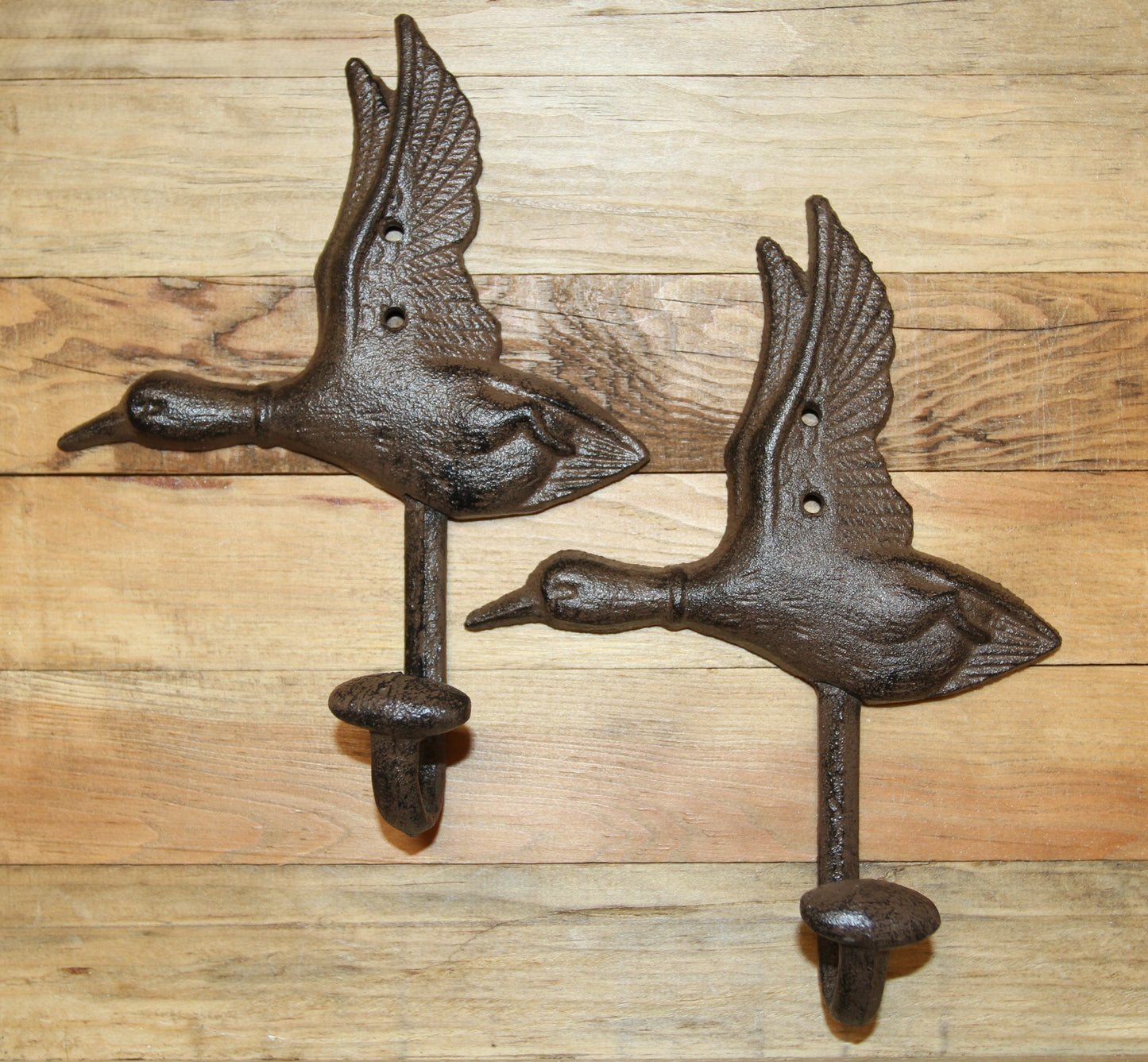 2- Heavy Duty Duck Wall Hook Entryway Coat Hat Hook,Hunters Decor,H-04