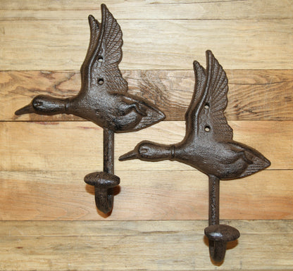 2- Heavy Duty Duck Wall Hook Entryway Coat Hat Hook,Hunters Decor,H-04