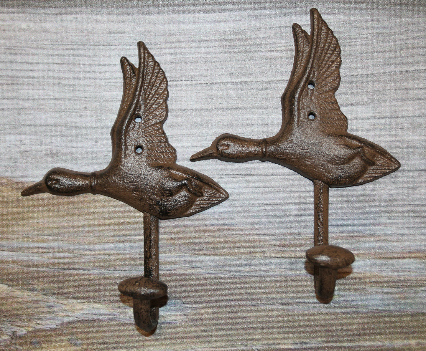 2- Heavy Duty Duck Wall Hook Entryway Coat Hat Hook,Hunters Decor,H-04