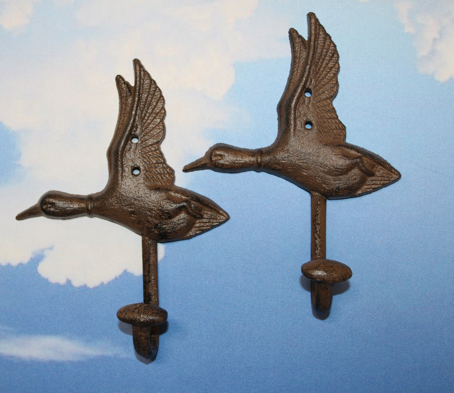 2- Heavy Duty Duck Wall Hook Entryway Coat Hat Hook,Hunters Decor,H-04