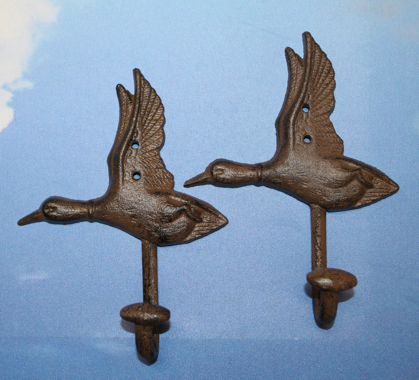 2- Heavy Duty Duck Wall Hook Entryway Coat Hat Hook,Hunters Decor,H-04