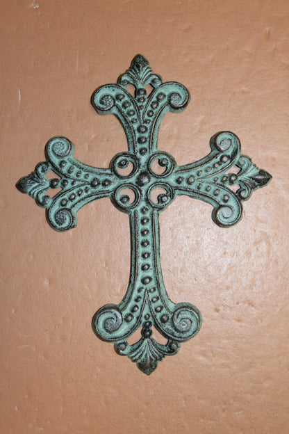 NEW HOPE Collection,5 Metal Wall Crosses,Country Decor,Wall Hanging,All Occasion Gifts,Spiritual Home Accents