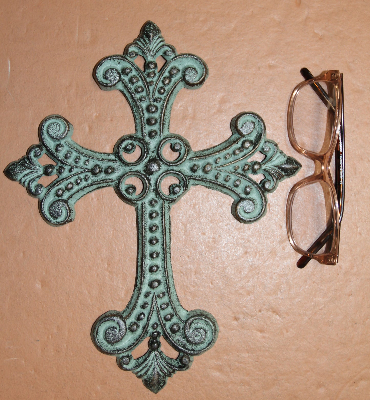 NEW HOPE Collection,5 Metal Wall Crosses,Country Decor,Wall Hanging,All Occasion Gifts,Spiritual Home Accents