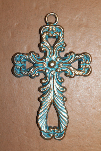 NEW HOPE Collection,5 Metal Wall Crosses,Country Decor,Wall Hanging,All Occasion Gifts,Spiritual Home Accents