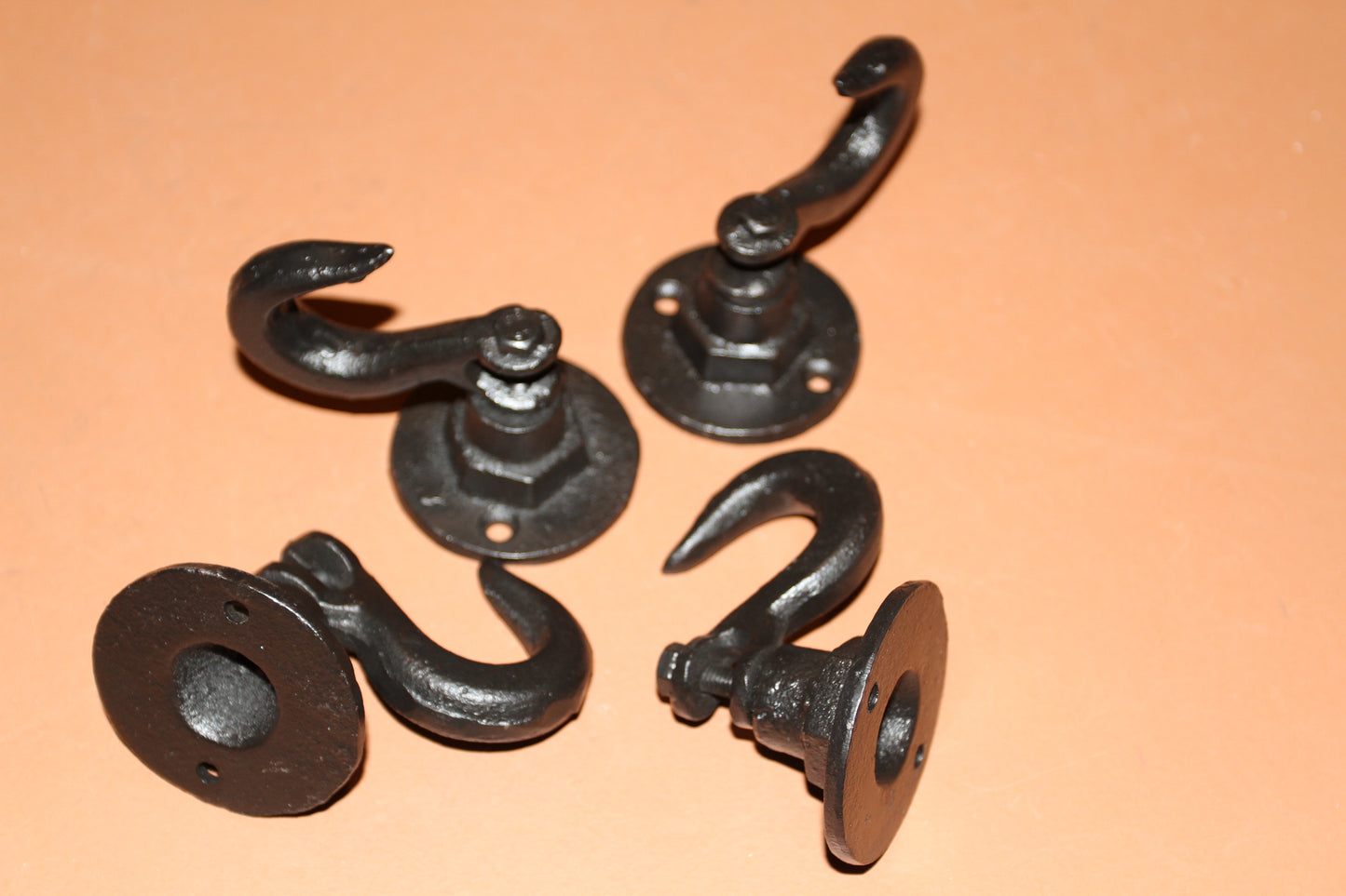 2-INDUSTRIAL WALL HOOKS,Crane Style Hooks,Heavy Duty,Generous Hook,Gifts,H-135